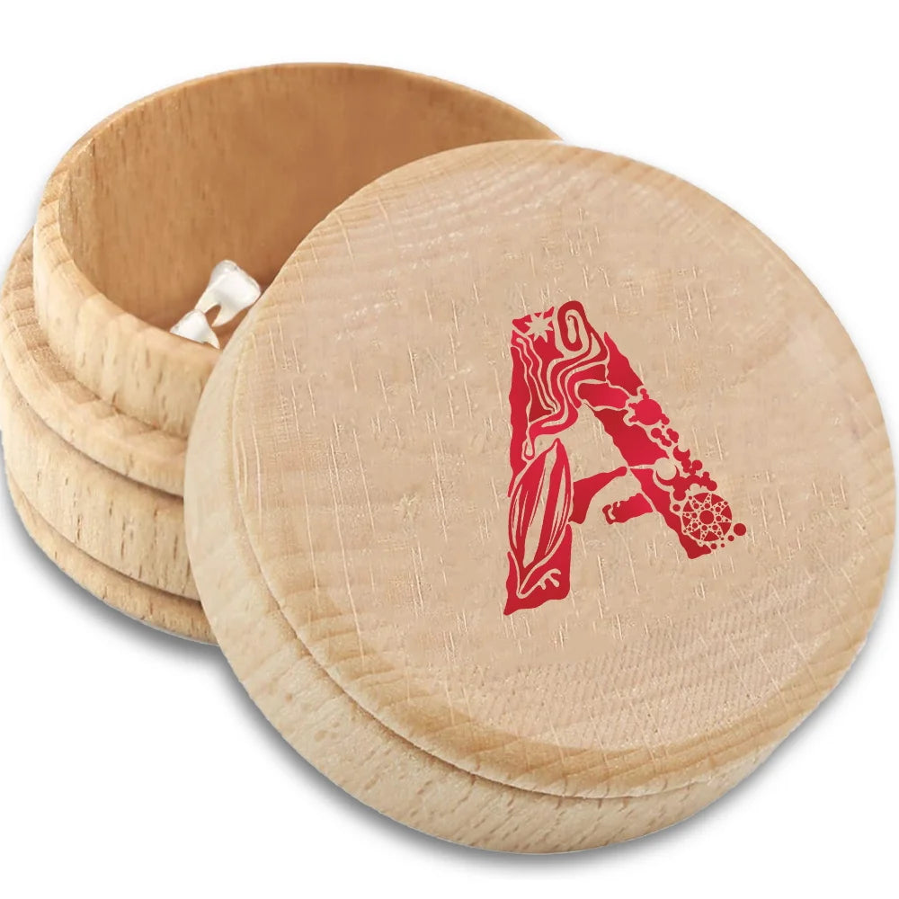 boîte dents enfant bois motifs géométriques colorés souvenir dent lait