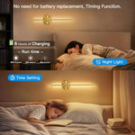 lampe murale or moderne rechargeable led télécommande réglable fixée adhésif flux lumineux élevé facile