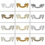 décoration murale rubans décoratifs blanc or argent classiques baroques fixations invisibles