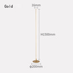 lampe pied moderne bande dorée argentée minimaliste interrupteur bouton led 10w 90 260v