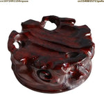 support bois sculpté pot bonsaï figurine décoration intérieure traditionnel