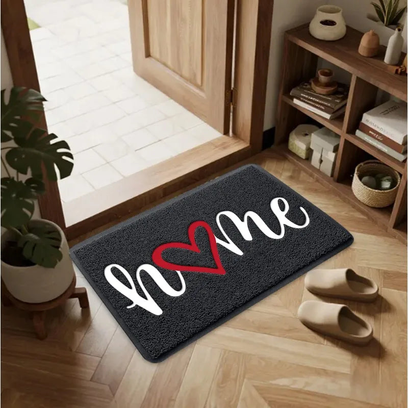 tapis bienvenue moderne noir blanc antidérapant extérieur intérieur 30x50cm 40x60cm