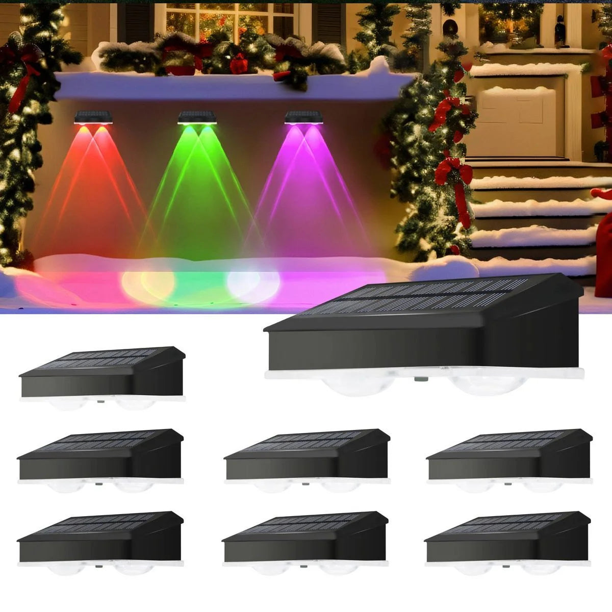 éclairage paysager led solaire extérieur moderne spot ip65 noir mat auto on off