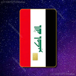 autocollant drapeau irakien aigle blason texte arabe républicain irak magasin carte