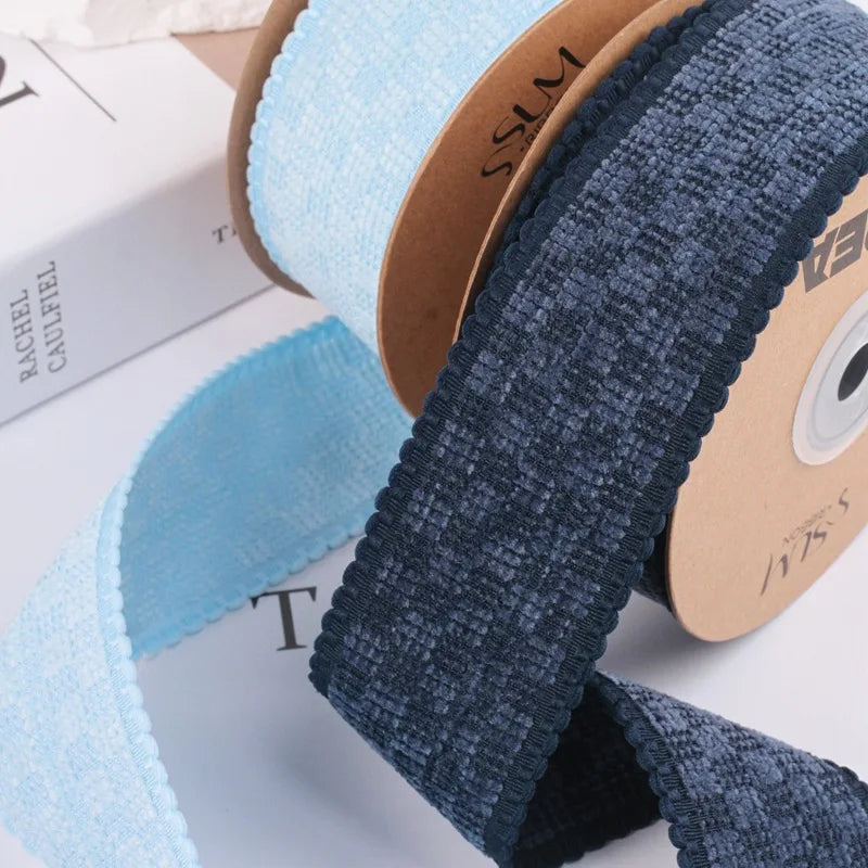 ruban velours carreaux nœud cheveux décoration artisanale fait main élégant
