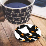 sous verres bois canards expressions modernes opaques hygiène table ecofriendly
