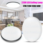 Lampe LED moderne 220V 12W 24W 36W 48W blanc rond autonome