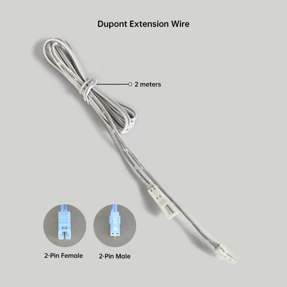 câble extension dupont connecteur cob 24v blanc moderne 2m 5mm 8mm 10mm lisse certification