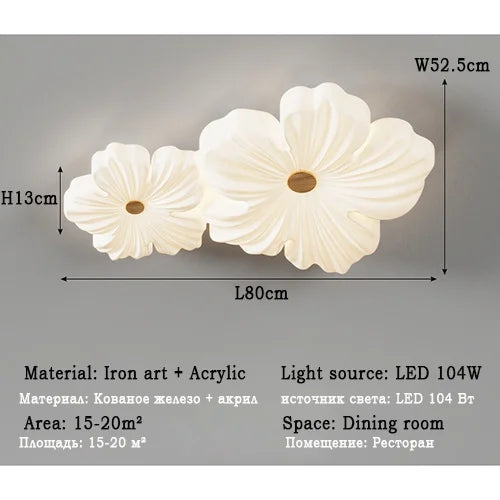 plafonniers moderne acrylique chrome plié blanc toucher interrupteur led couleurs réglables