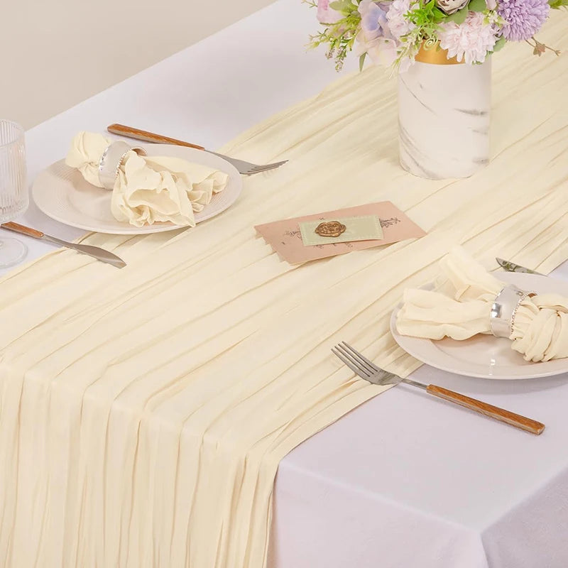 serviettes pliées crème plissées moderne lot table mariage fêtes extérieur