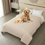 protège lit imperméable anti dérapant gris motif géométrique moderne tapis pliant lit polyester qualité