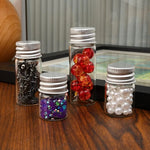 bouteilles verre transparentes modernes 5ml 7ml 10ml 12ml bouchons métalliques échantillons bijoux