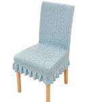 housses chaise fleur imprimée moderne gris bleu vert rose polyesters