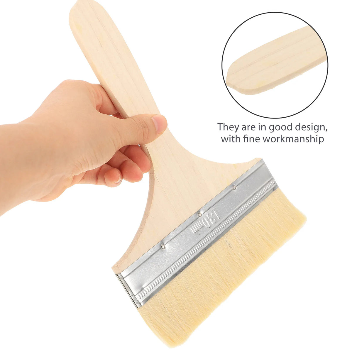 pinceau peinture murale boise naturel poils polaire classique nettoyage bricolage art