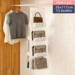 organisateur sacs armoire rangement réutilisable respectueux environnement moderne gris beige noir