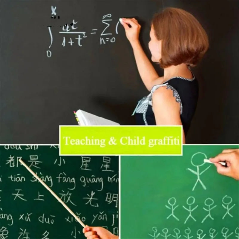 tableau noir adhésif mural amovible stylos craie chiffon nettoyage moderne fournitures éducation enfants bricolage