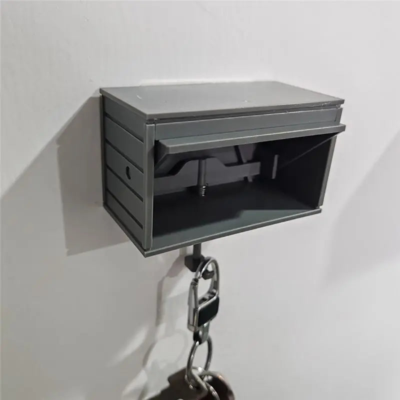 organisateur clés boîte rangement murale bleue moderne vis poignée pvc