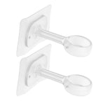 anneaux rideau transparents moderne auto adhésifs sans perçage brackets supports chambre salle bain