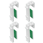 supports rideau plissé adhésif blanc moderne fixations rideau plissé accessoire rideau chanvre