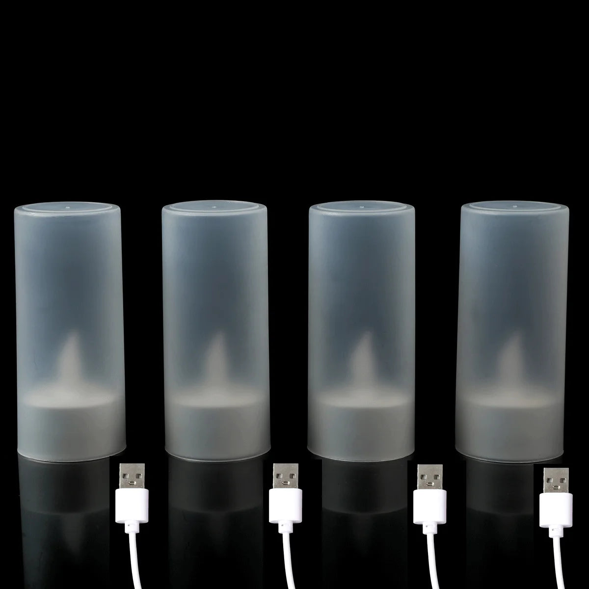 décoration intérieure bougie led rechargeable sans flamme blanc moderne minimaliste adhésif usb