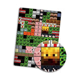 tapis souris pixel art minecraft steve creeper enderman rouge vert bleu
