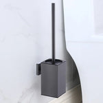 brosse wc moderne or noir argent acier inoxydable porte brosses toilette fixation murale poignée