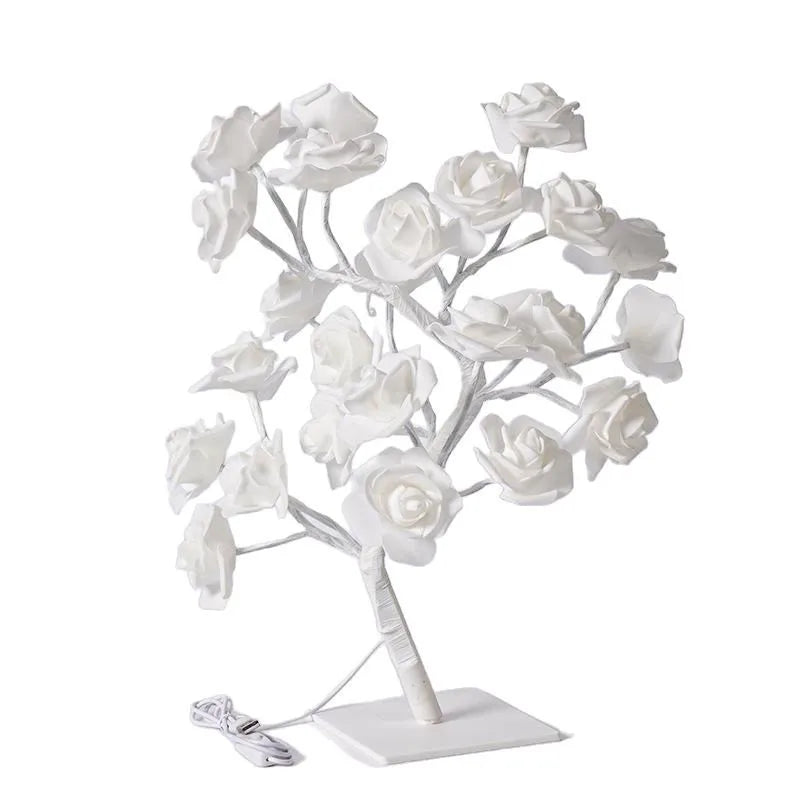 décoration noël lampe arbre rose led usb alimentée blanc multicolore contemporain minimaliste