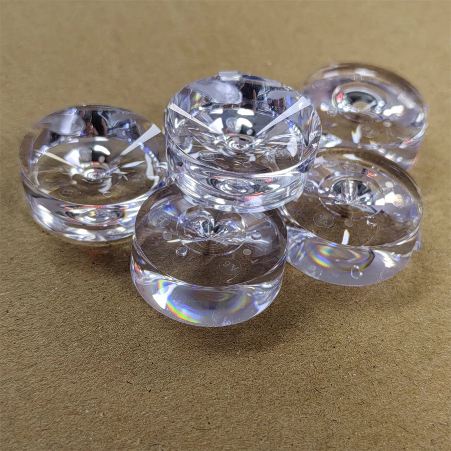 boutons transparents modernes lot 100 pièces led lisses opaques