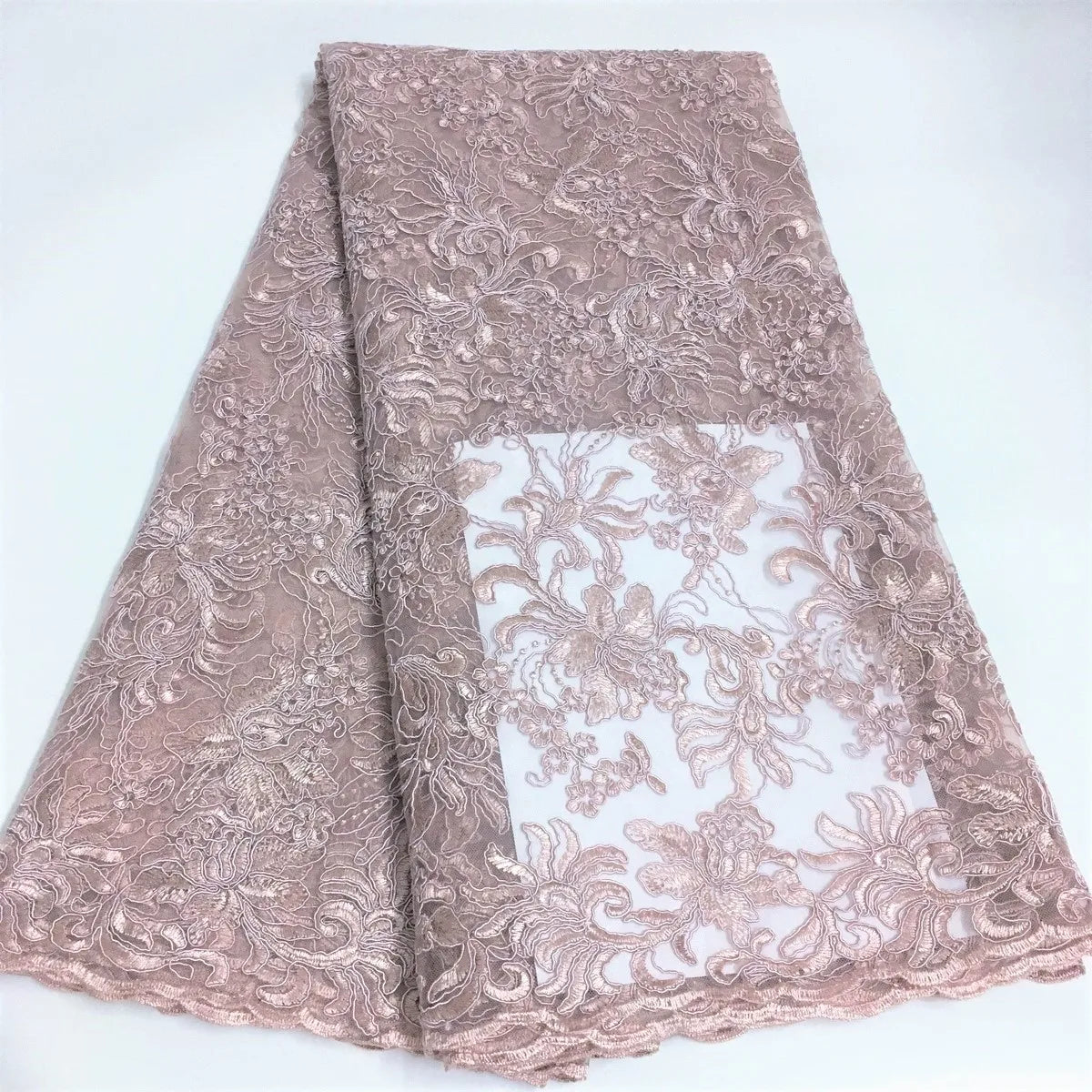 tissu dentelle polyester blanc noir floral translucide élégant mariage robes