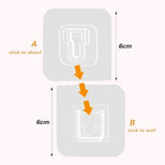 supports murals transparents adhésifs modernes pvc opaques 6cm 6cm multiples utilisations