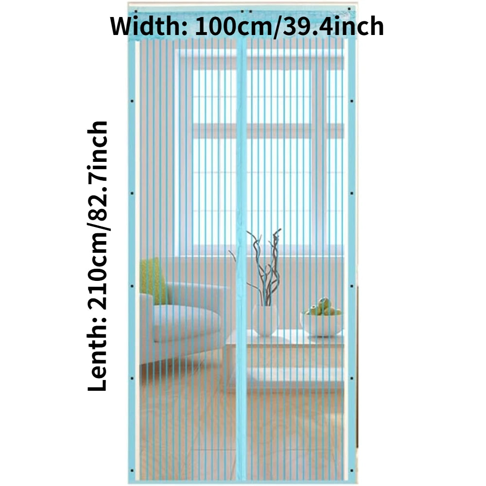 rideau porte magnétique noir maille fine 90cm 210cm moderne sans perçage opaque salon chambre