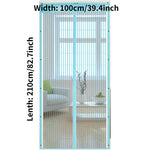rideau porte magnétique noir maille fine 90cm 210cm moderne sans perçage opaque salon chambre