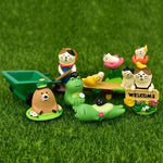 figurines decoratives animaux fleurs welcom pelle oiseaux fleuri resin japonais mignon cartoon decoetagere