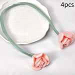 boucles rideau fleurs artificielles couleurs vives moderne adhésif inclusion rubans soutien