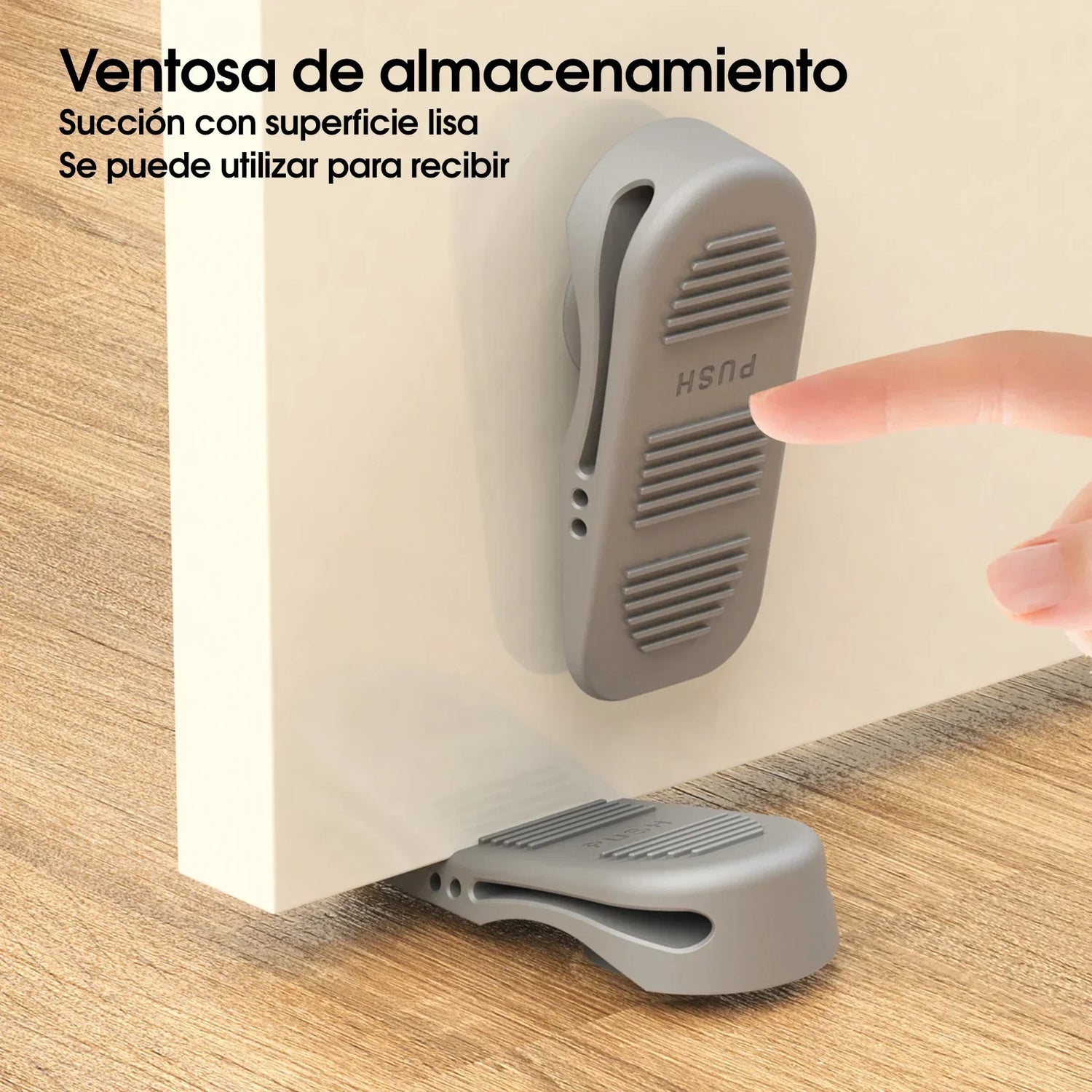 Cale de porte en silicone blanc pour protection des portes et sécurité bébé