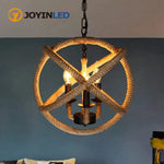 pendant luminaire suspendu industriel rustique 35cm 40cm corde tressée métal noir beige