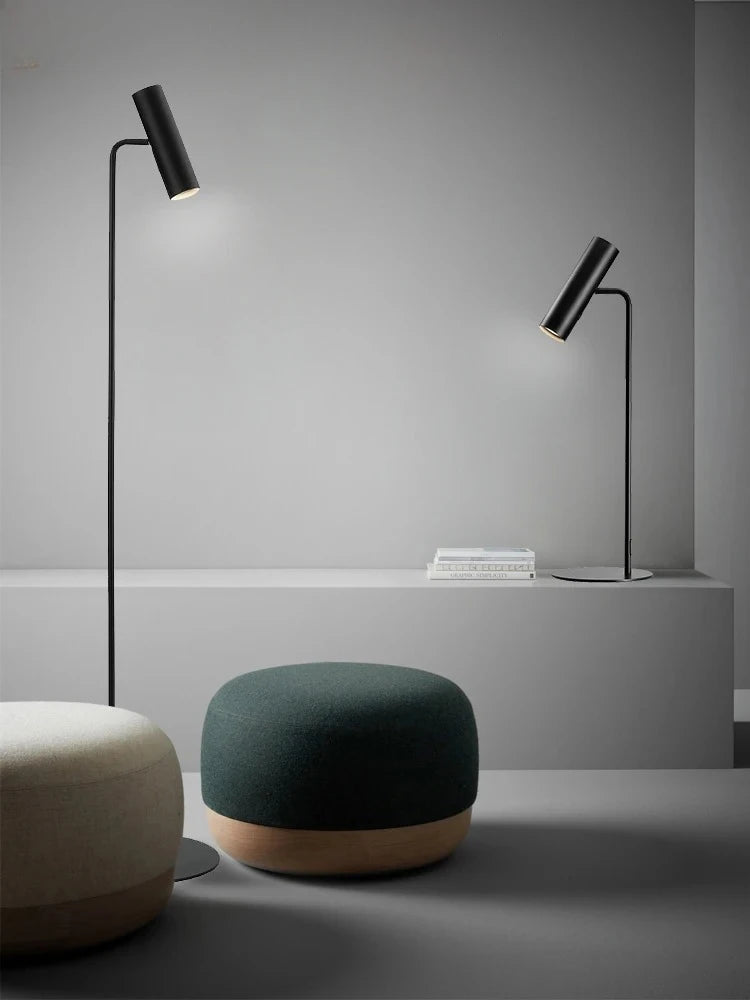 lampe sol led moderne noire luminaire chambre éclairage 11 15w flux 249 2000v