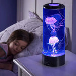 lampe led méduse couleur changeante usb batterie veilleuse table moderne enfants chambre anniversaire