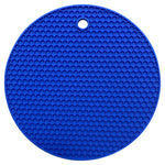 tapis table silicone moderne hexagones antidérapant résistant chaleur plat antidérapant multicolore vert violet bleu