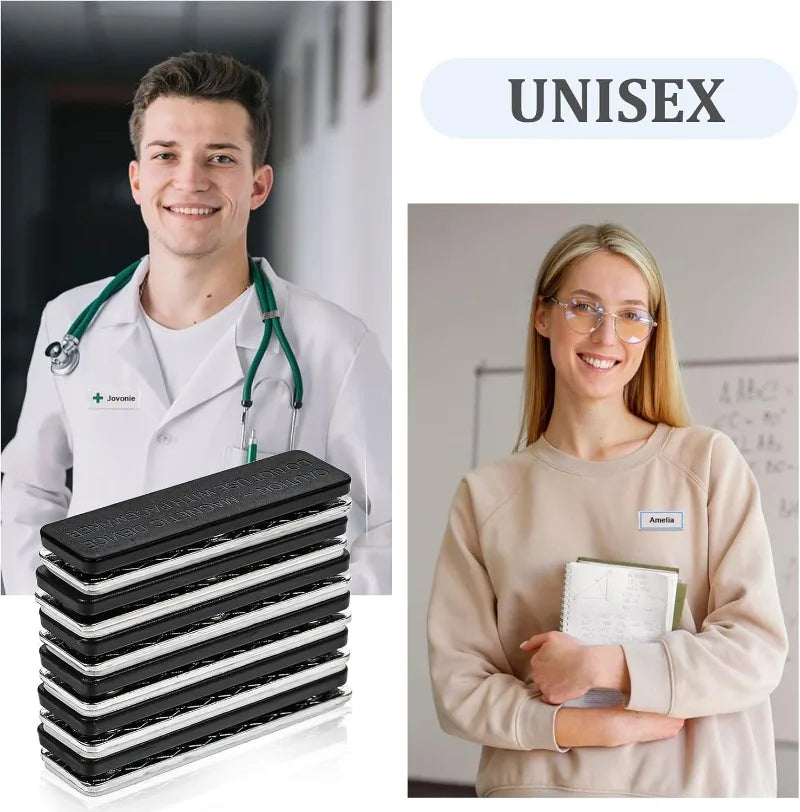 aimants magnétiques adhésifs noir gris texturés modernes rideau douche moustiquaire fixations détachables paires