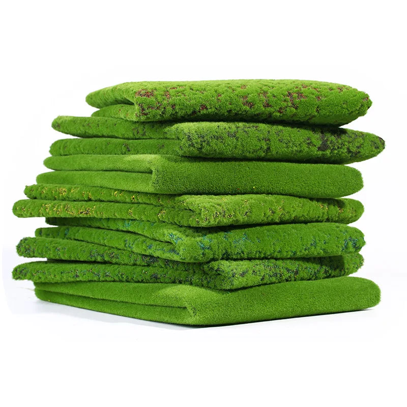décoration extérieure mur végétal mousse herbe naturelle panneau rouleau texture végétale aspect gazon