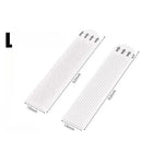 rubans adhésifs blancs rayures noires surface rugueuse moderne utilisation multiple 12 paires auto collantes