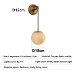 lampe murale moderne or noir marbre led cuisine chambre salon