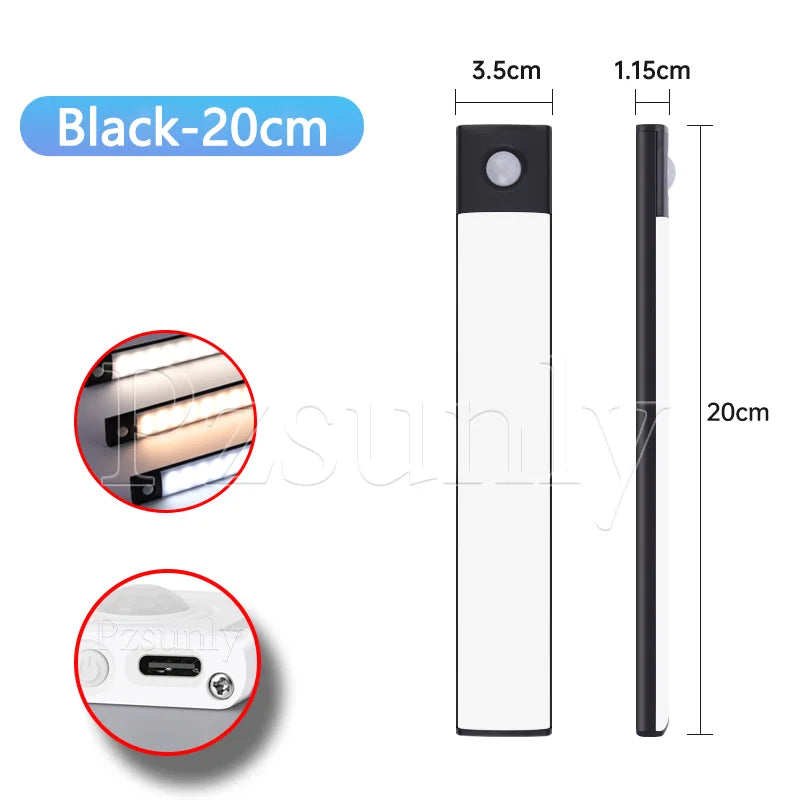 lampe led rechargeable adhésive 30cm 40cm 50cm blanc moderne veilleuse cuisine armoire