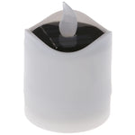 bougie led solaire blanche sans motif contemporaine 5.5cm 7.5cm decoration extérieure vacances led yellow