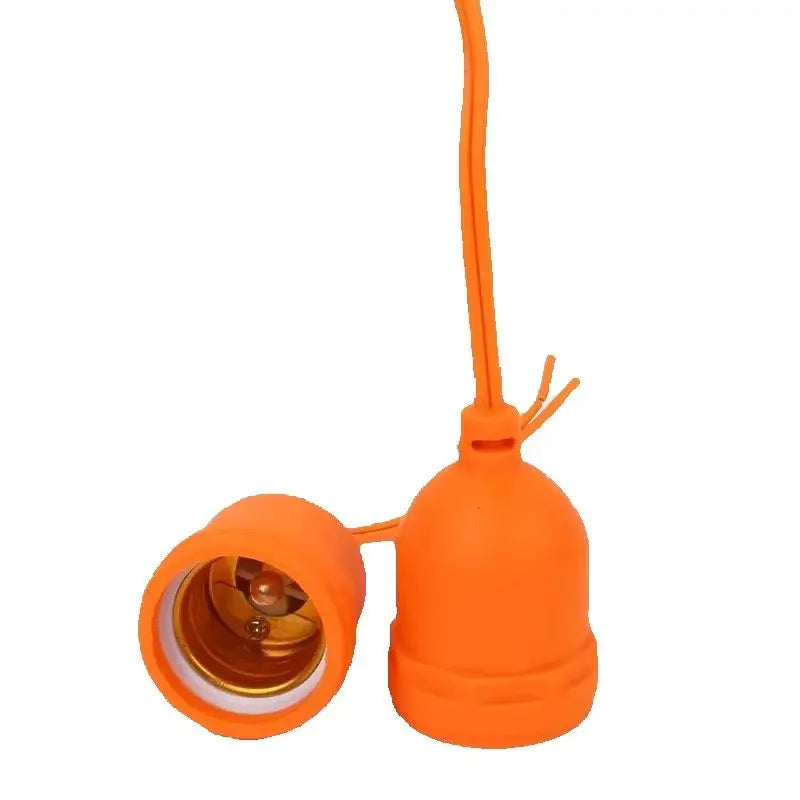 ampoule vis e27 moderne orange noir support filaire certification étanche haute température