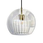 Lampe suspendue en verre design nordique brune
