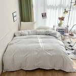 Housse de couette rayures dans différentes couleurs disponibles