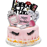 accessoires gâteau glitter strass parfum maquillage cils brosse cartes happy birthday miss beauty festive