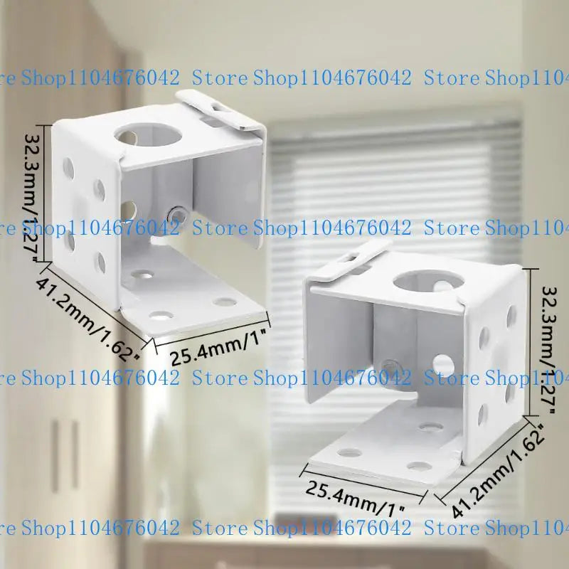 supports murals blancs modernes eyelets plaque fixation rideaux decoration salon fonctionnels